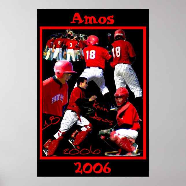 Póster Poster de Béisbol Amos Freshman (Frente)