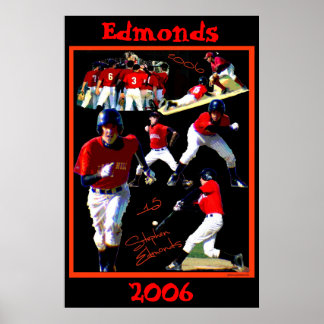 Póster Poster de Béisbol Edmonds Freshman2