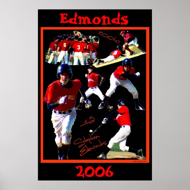 Póster Poster de Béisbol Edmonds Freshman2 (Frente)