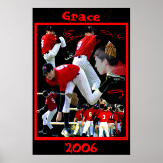 Póster Poster de Béisbol Grace Freshman