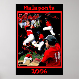 Póster Poster de Béisbol Malaponte Freshman