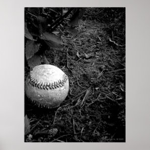 Póster Poster de béisbol olvidado