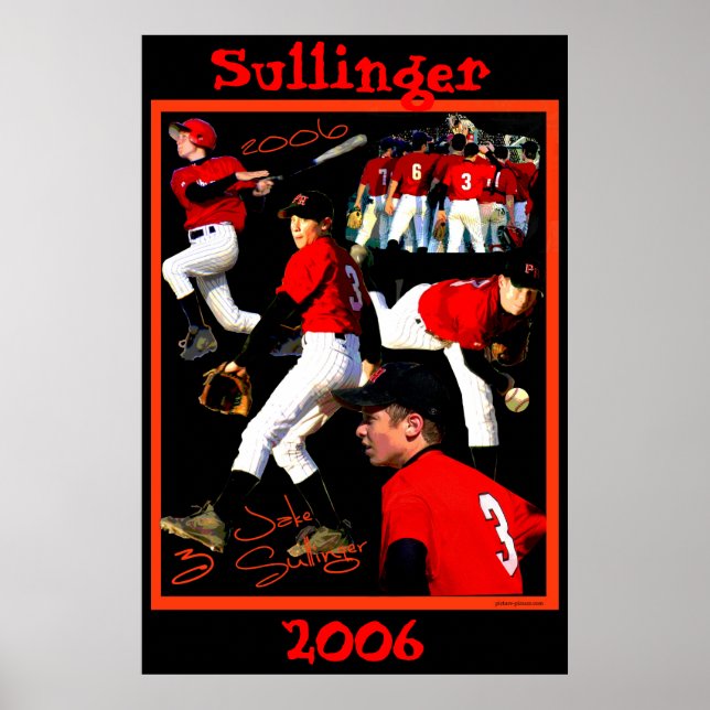 Póster Poster de Béisbol Sullinger Freshman (Frente)