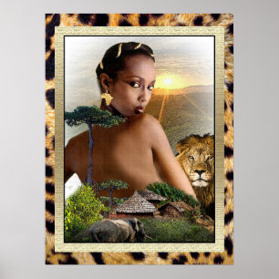 Póster Poster de Belleza Africana