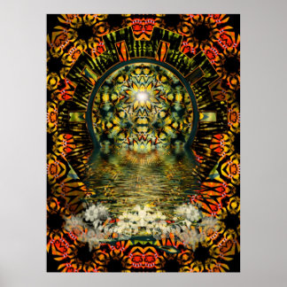 Póster Poster de belleza interior psicodélico