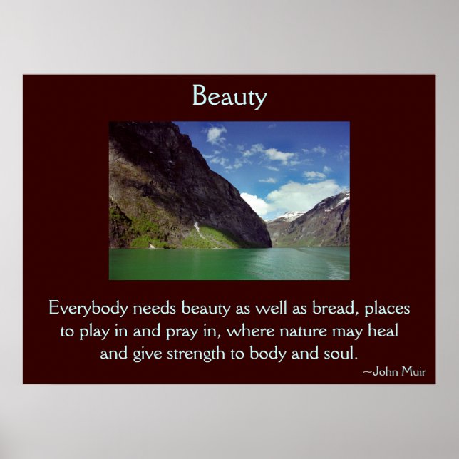 Póster Poster de belleza natural (Frente)