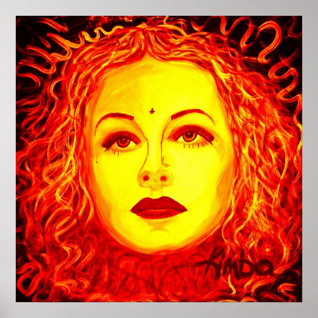 Póster Poster de belleza oscura de 20 x 20" (Frente)