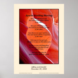 Póster Poster de bendición de Boda Apache de 20" x 28"