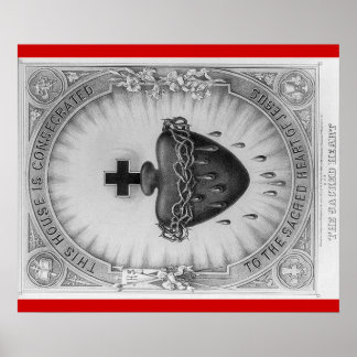 Póster Poster de bendición de casa