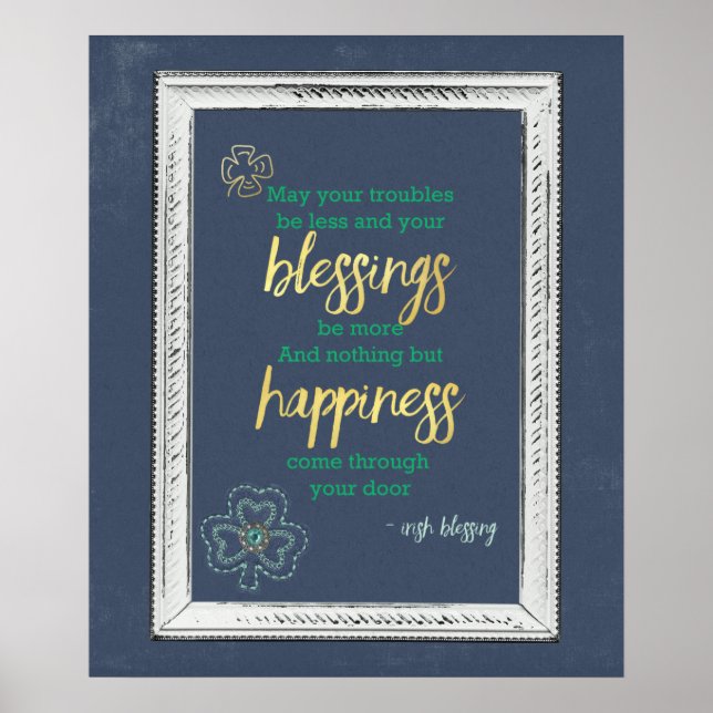 Póster Poster de Bendición de Irlanda (Frente)