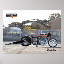 Poster de bici de arrastre de Carreras Revelada