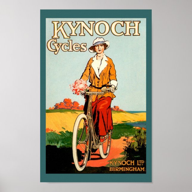 Póster Poster de bicicleta de cosecha - Ciclos de Kynoch (Frente)