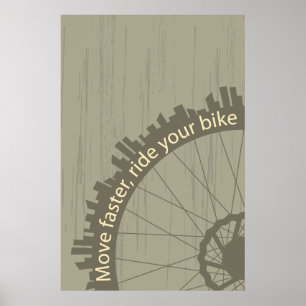 Póster Poster de bicicleta de época