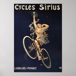 Póster Poster de bicicleta de época - Ciclos Sirius