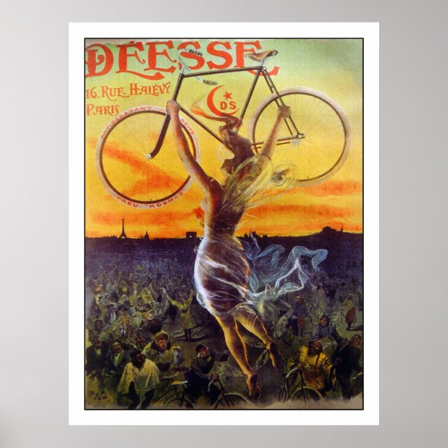 Póster Poster de bicicleta/Impresión: Poster francés de é (Frente)