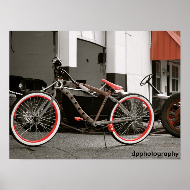 Póster Poster de bicicleta retro (Frente)