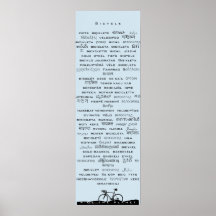 Poster de bicicletas