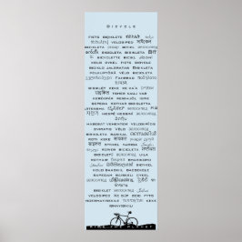 Póster Poster de bicicletas