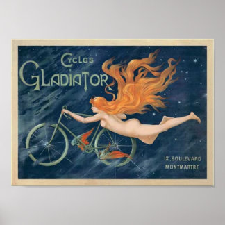 Póster Poster de bicicletas de Gladiador