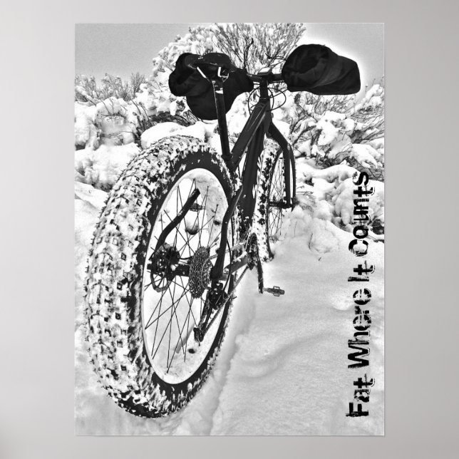 Póster Poster de bicicletas de grasa dulce (Frente)