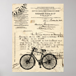 Póster Poster de bicicletas francés vintage