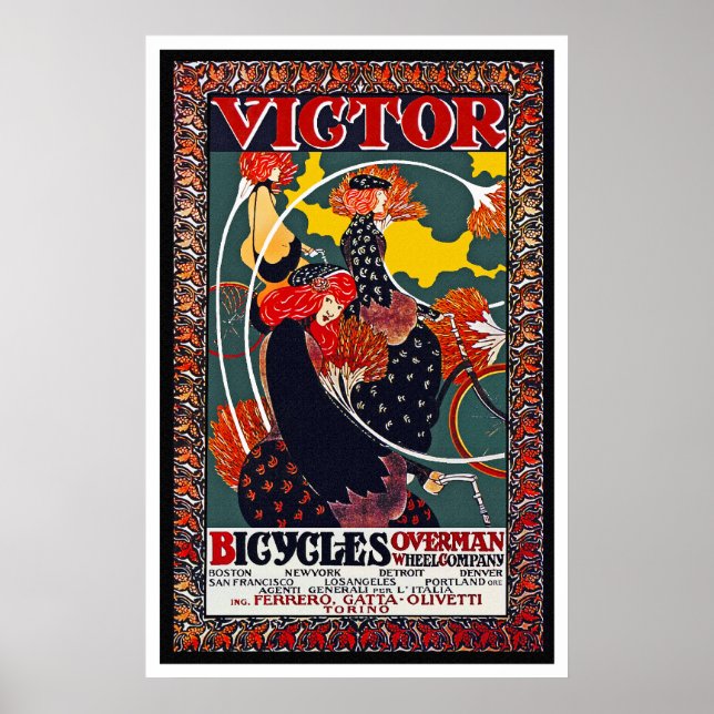 Póster Poster de bicicletas: Victor Bicycles - William Br (Frente)