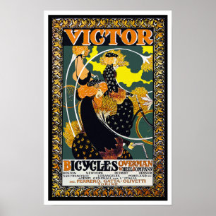 Póster Poster de bicicletas: Victor Bicycles - William Br