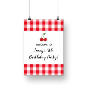 Póster Poster de bienvenida a la fiesta de cumpleaños de