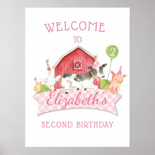 Póster Poster de bienvenida a la fiesta de cumpleaños de
