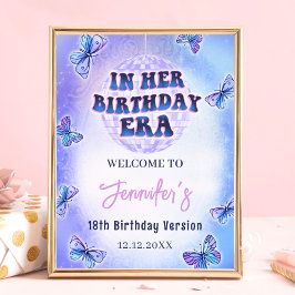 Póster Poster de bienvenida a la fiesta de cumpleaños Pur