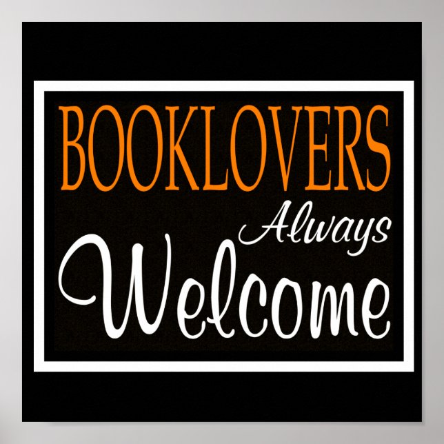 Póster Poster de bienvenida a los libreros siempre (Frente)