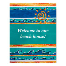 Poster de Bienvenida Beach House