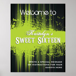Póster Poster de bienvenida Club Flyer Look Sweet 16