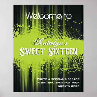Póster Poster de bienvenida Club Flyer Look Sweet 16