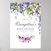 Poster de bienvenida con ducha acuática ultraviole