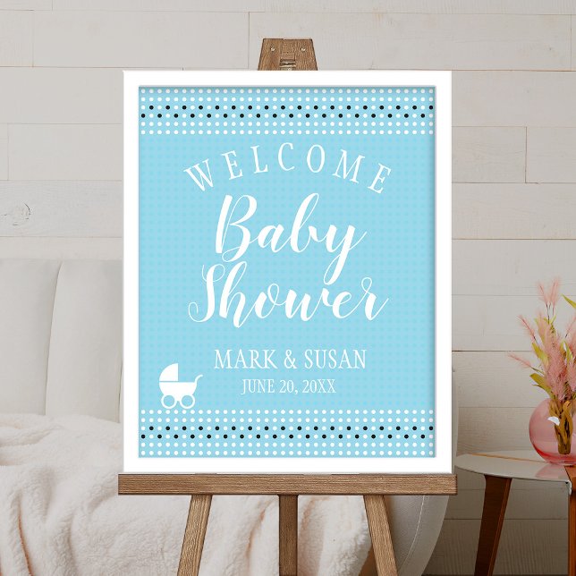 Póster Poster de bienvenida de Baby Shower con Stroller p (Subido por el creador)