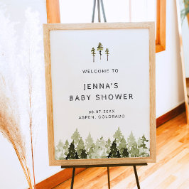 Póster Poster de bienvenida de Baby Shower de JENNA Rusti