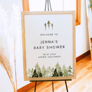 Póster Poster de bienvenida de Baby Shower de JENNA Rusti