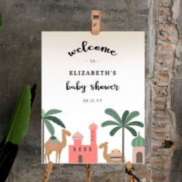 Póster Poster De Bienvenida De Baby Shower Del Desierto D