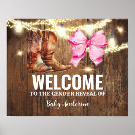 Póster Poster de bienvenida de Boots o Bows de género Rev