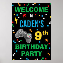 Póster Poster de bienvenida de la fiesta de cumpleaños de