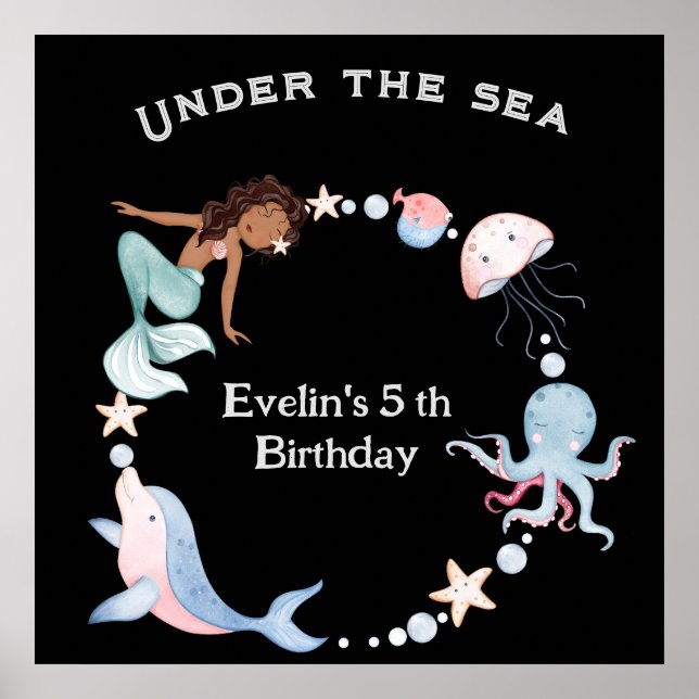 Póster Poster de bienvenida de la fiesta de cumpleaños de (Frente)