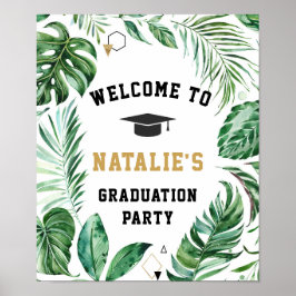 Póster Poster de bienvenida de la fiesta de graduación de