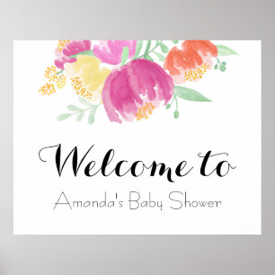 Póster Poster de bienvenida de Posy Garden