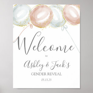 Póster Poster de bienvenida de Revelación de Género de Gl