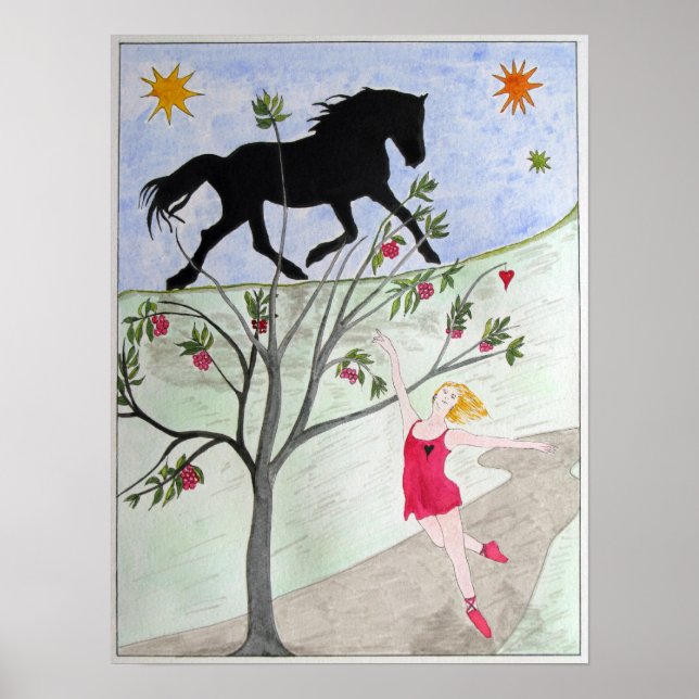 Póster poster De 'Big Black Horse And A Cherry Tree' (Frente)