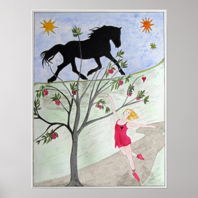 Póster poster De 'Big Black Horse And A Cherry Tree' (Frente)