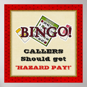 Póster Poster de Bingo de Pago por Riesgo