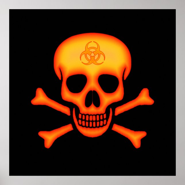 Póster Poster de Biohazard Skull & Crossbone (Frente)