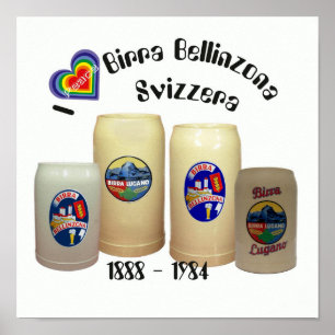 Póster Poster de Birra Bellinzona Svizzera